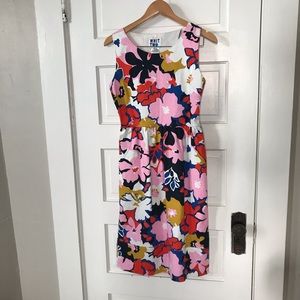 Anthropologie floral sleeveless dress